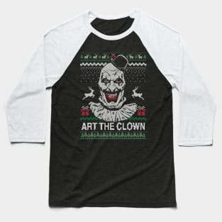Art The Clown Ugly Christmas Baseball T-Shirt